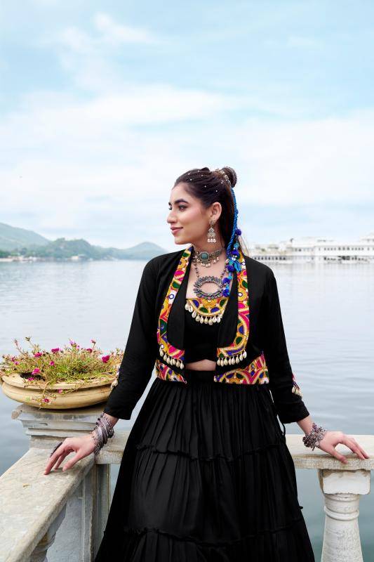 RAJUDI Rayon BLK Lehenga choli suppliers near me